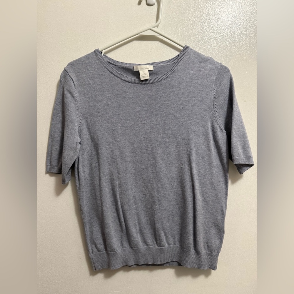 Gray Women's Short Sleeve Top